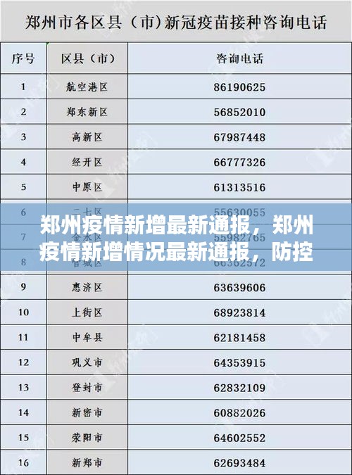 郑州疫情通报汇总，最新动态、防控措施与市民应对指南
