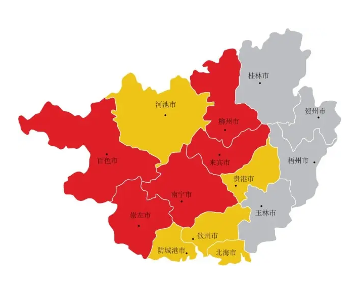 广西壮族自治区行政区划概览，共有多少个市？
