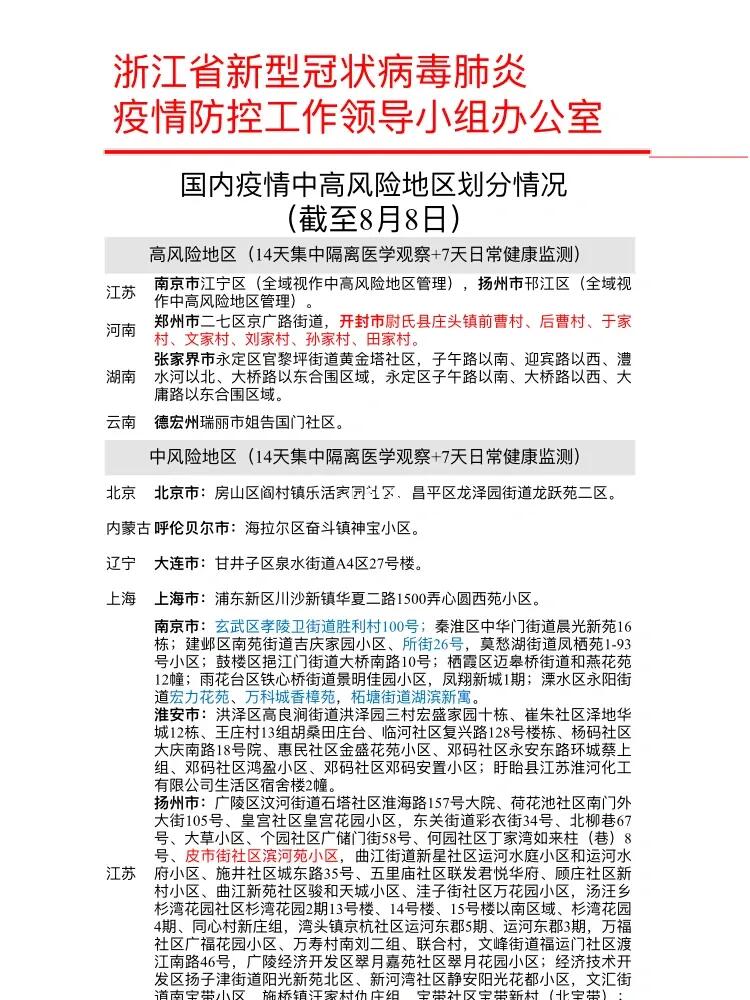 浙江省疫情政策汇总与沈阳最新防疫动态
